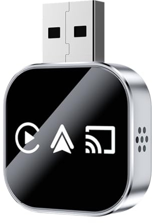 GNURBDILFO 3 In1 Wireless Carplay Smart Carplay Mirror Link Android Auto USB Dongle Adapter Wired Carplay to Wireless Plug and Play B