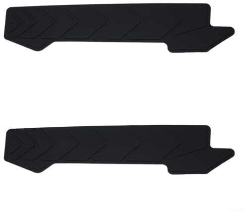 Yuanpgky Gel de silicona para protección de cadena de bicicleta, 220 mm x 53 mm, cubierta negra contra piedras y golpes de roca (2 unidades)