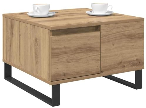 vidaXL Couchtisch Artisan-Eiche 55 x 55 x 36,5 cm Holzwerkstoff