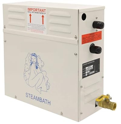 Sauna vapeur Générateur de vapeur 4,5 kW for douche, sauna, bain et spa avec contrôleur numérique pour salle de bain spa à domicile ou hôtel(12KW)