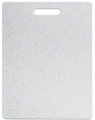 Tabla de Cortar Cocina Tabla De Cortar Con Textura Mármol, PP Para Picar Para Cocina, Verduras, Frutas, Carne, Apto Para Lavavajillas Y Fácil Limpiar Fácil de Limpiar(White-SML)