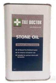 Tile Doctor Stone Oil 1 Litre - Pre-polish Impregnating Sealer + Colour Enhancer