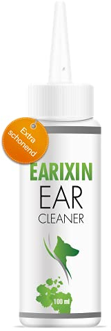 ADEMA NATURAL® EARIXIN - Ear Cleaner - natürlicher Ohrreiniger für Hund - Sanfte Ohr Reinigung - gegen Ohrenschmalz, Schmutz & Entzündungen - bei Juckreiz - Pilz - Ohrmilben - 100 ml Inhalt