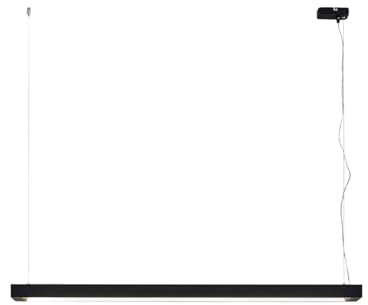 Arcchio LED Lámpara de oficina Cuna (Moderno) en Negro hecho Aluminio (1 llama, lámpara para lugar trabajo, colgante techo