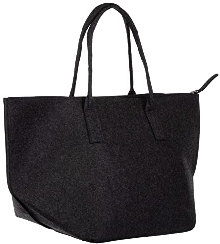 Brandsseller Filztasche | Einkaufstasche aus Filz | Shoppingbag | Freizeittasche mit Reißverschluss | ca. 54 x 30 x 26,5 cm