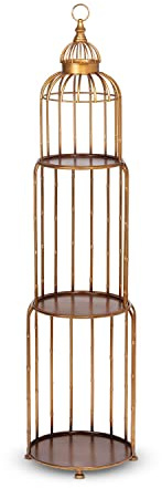 Park Hill Collection La Voliere Stacking Etagere With Golden Finish EFT30150