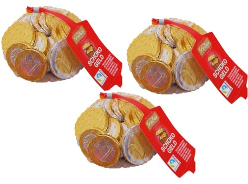 Böhme Halloren Münzen Schokogeld Aus Milchschokolade GoldtalerSet Vorteilspackung 3 x 100g