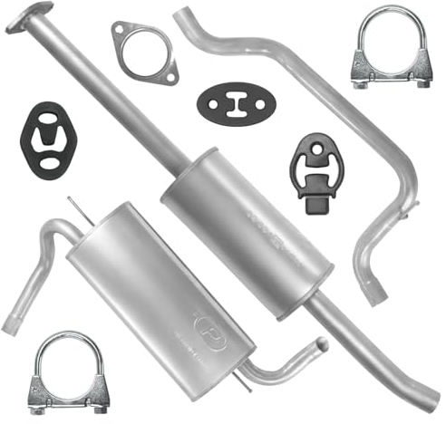 Polmo Schalldämpferset Auspuffanlage Auspuff für Focus 3 III MK3 Schrägheck 2011-2018 1.6