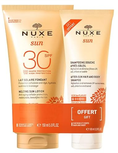 Nuxe Sun latte solare fondente SPF 30 + Shampoo doposole 150ml+100ml