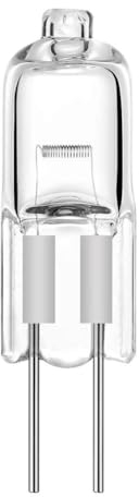 LIGHBIB Halogen G4 AC12V 20W Lampe JC Typ Halogenglühlampen G4 Sockel Klare Halogen-Kristalllampe Mit Eingesetzten Perlen,Warmweiß 20W,6 Stück