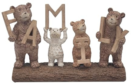 The Leonardo Collection Bear Family Figurine For Home & Office | Home Decor Ornaments Gift For Women & Men | Beautiful Figurine For Indoor & Outdoor | Living Room Decor Ornaments