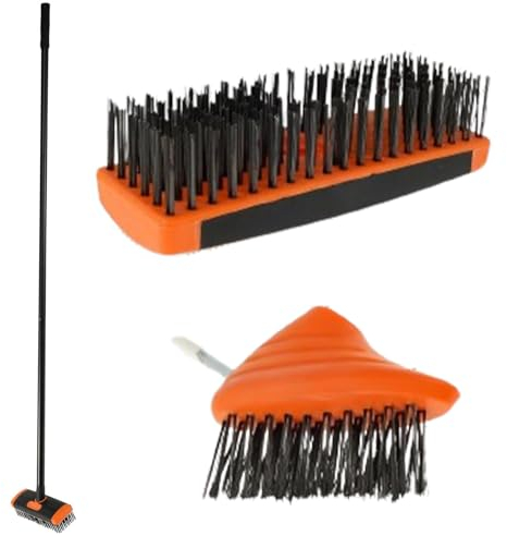ZIENNHU Unkrautbürste, verstellbares Unkrautwerkzeug aus Edelstahl, multifunktionales Unkrautwerkzeug mit ergonomischem Design zur Entfernung von Moos