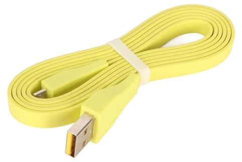 Cable de Repuesto para UE Boom, Cable de Carga USB de 3,9 Pies para Megaboom, Mega Boom, UE, Cable de Carga USB de 1,2 M (Amarillo Fluorescente)