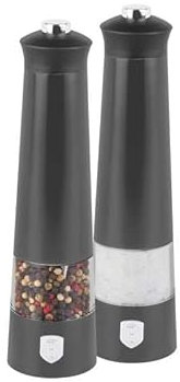 Berlinger Haus Antracit Collection Lot de 2 moulins à sel et à poivre électriques | Élégant, précis et polyvalent