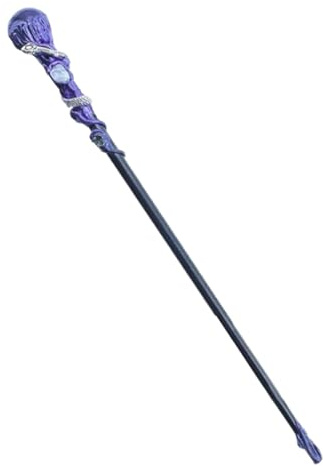 Xujuika Hexenstab, Zauberstab | Kristall-Edelstein-Stab,Amethyst-Kristallstab, fein handgefertigt, eleganter Zauberstab für Hexen für Halloween, Weihnachten, Geburtstag