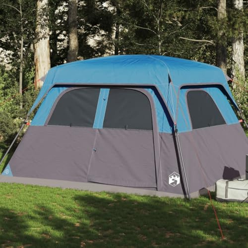 Gecheer Tenda Familiare Cabina per 6 Persone Blu Impermeabile