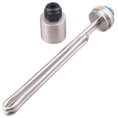 BDAYEK Water heater parts 1.5 TRI-CLAMP 240V 3.5KW Foldable Electric Tubular Heater Immersion Heating Element with Stainless Steel Cap