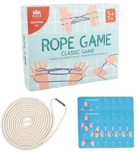 Cats Cradle String | Hand Braid Interactive Rope Toy | Educational String Plaything Hand Rope for 3+ Years Old Boys Girls Kids Children Adults