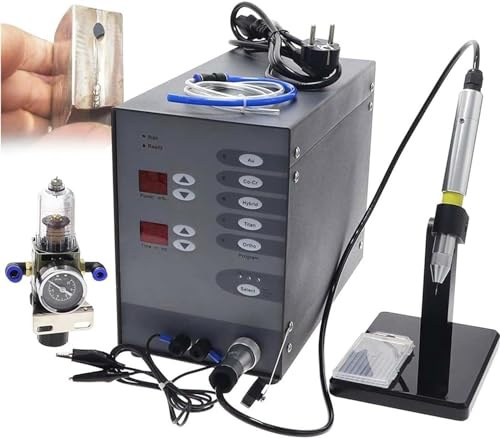 Saldatrice a punti CNC automatica da 220 V, saldatrice ad arco di argon da 100 W, kit per saldatrice a punti per gioielli in argento, riparazione fai da te per pezzi in lega di cromo-cobalto (colore