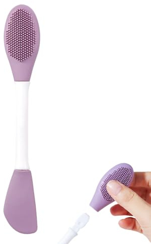 Spazzola Detergente Viso - Spazzola Massaggiante Viso In Silicone | Strumento Applicatore Viso Con Manico Ergonomico Accessori Bellezza Pulizia Profonda Per Viaggio Doccia Salone