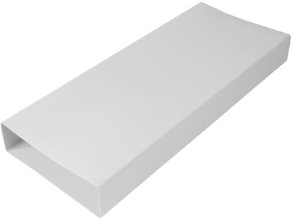 Repa Market Canale piatto 204 x 60 mm, tubo di ventilazione rettangolare in plastica, 0.5 m di lunghezza, sistema di ventilazione – riscaldamento, raffreddamento, condotto di ventilazione