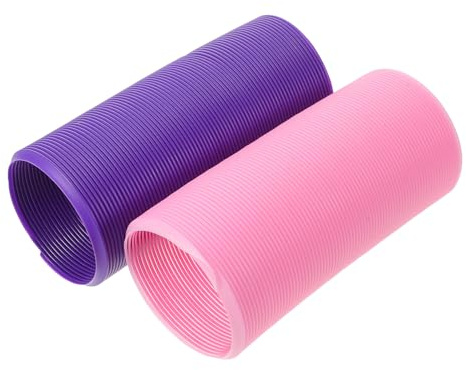 GALPADA Tunnel per Criceti Espandibile in Plastica 2 Pezzi, Set di Tubi Pieghevoli e Resistenti per Piccoli Animali Domestici, Percorso di Gioco Regolabile per Gerbilli e Attività Interne