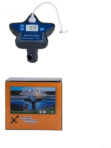 Aprilsunnyzone Tuya Kabelloser Wasserqualitätstester, 9-in-1, für pH-Salz, ORP, Pool, Aquarium-Labor