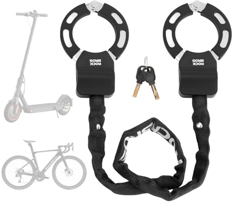 ROCKBROS Versatile Scooter Lock with 2 Keys,33.0-Inch Bike Lock Chain
