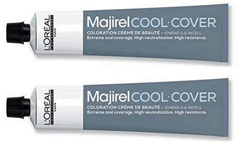Loreal 2 er Pack Loreal Majirel Cool Cover 50ml 7,11 CC Mittelblond Tiefes Asch