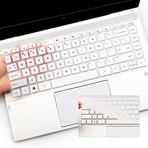 2 Pack Keyboard Cover for HP 14 Laptop/Pavilion X360 14-dk 14m-dh 14-dq 14-cd/ce/cf 4-dq0052dx dq2053cl dq0002dx 14-dq5043cl 14-cf2112wm 14-dk1003dx 14-ce3065st 14-fq0039ms 14-dh2097nr 14t-dq200 dq300