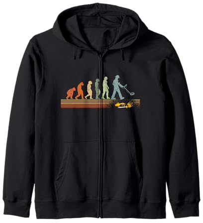 Sondengänger EVOLUTION Metallsuchgerät Metalldetektor Kapuzenjacke