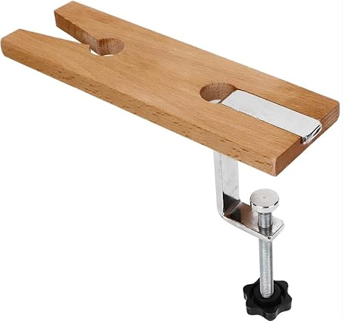 Joyeros Workbench de Madera,Joyeros Banco Abrazadera de Abrazadera en Forma de C con Ranura en V sobre mesa para Fabricación y Procesamiento de Joyería