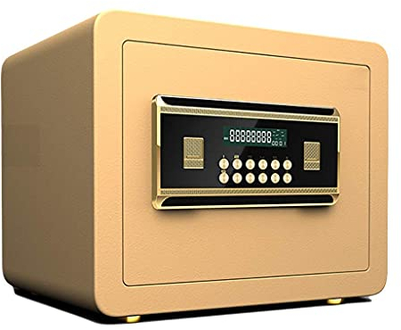 ZEDARO Coffre-Fort de sécurité ， Coffres-forts pour Meubles de Maison Alarme intégrée Mur Installation Fixe Coffre-Fort à clé numérique 35 * 25 * 25 cm Safebox