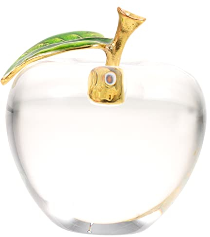 Abaodam Kristallornamente Imitation Apples Wohnzimmerornament Schreibtischschmuck Dekoratives Dekor Schreibtisch-kristalldekor Kreatives Dekor Schreibtisch-bastelornament Heimhandwerk