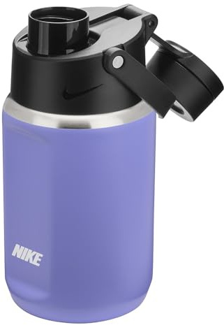 Nike Unisex – Botella para adultos SS Recharge Chug Bottle 12 OZ Light Thistle/Black/White, 354 ml