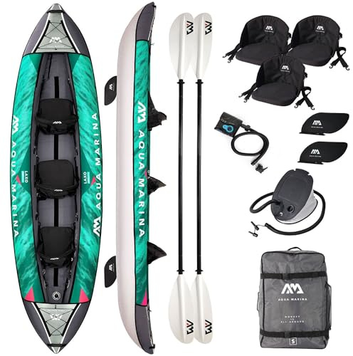 Campsup Aqua Marina kajak aufblasbar | Inflatable 1-3 Personen Kayak LAXO | Technologie: I-Beam (LAXO-380 + Star 6)