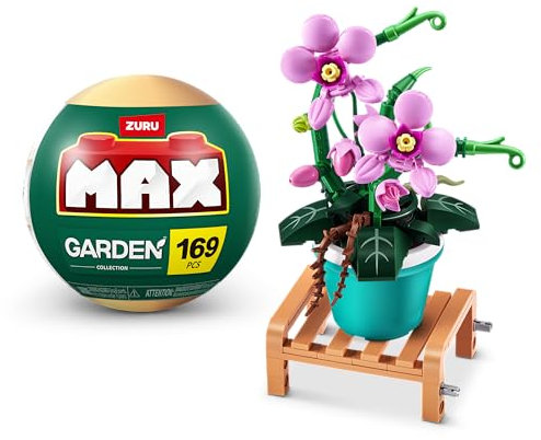 Collezione di mattoncini MAX Premium Garden di ZURU(fino a 233 pezzi, 6 da collezionare)(Phalaenopsis, 1 Capsule)