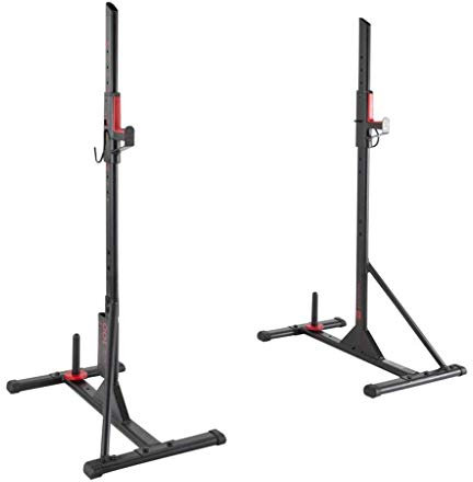 MYVVKIA Kniebeugenständer Langhantelständer Heimbank Kniebeugenschutzrahmen Multifunktions-Fitness Einfache Hantelbankrahmenausrüstung Hantelbank, Schwarz-81 * 46 * 120 cm