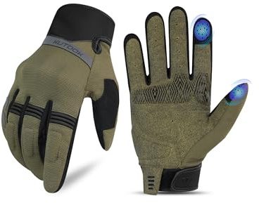 KUTOOK Motorradhandschuhe Herren/Damen Dünne Handschuhe EUDE Schutz Atmungsaktiv Touchscreen Motorrad Fahrrad Downhill Moutainbike Dirtbike IM700