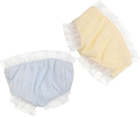 FELTECHELECTR 2pcs Doll Diapers Reusable Doll Underwear for Clothes Accessories for Pretend Play