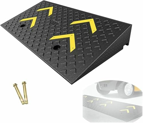 LASDERTV 5,5 Pollici Rise Car Ramp per Garage, Magazzino, Rampe di Carrello di Carico Pesante, Rampa di Soglia per Carrello Elevatore, Auto, Sedia A Rotelle, Bicicletta, Motociclette