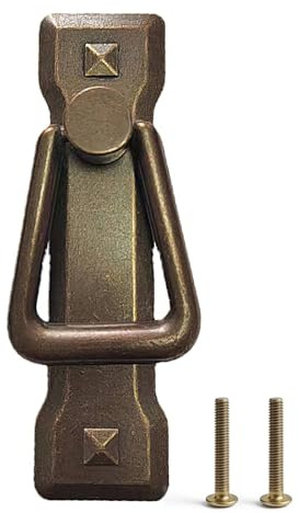 MOGITO Vintage Drawer Handles Antique Brass Cabinet Handles, Cupboard Door Handles Pulls with Screws, for Dresser, Furniture, Kitchen Cabinet, Wardrobe