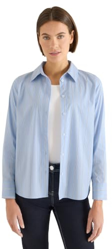 CECIL Randig skjortblus Fountain Blue XS