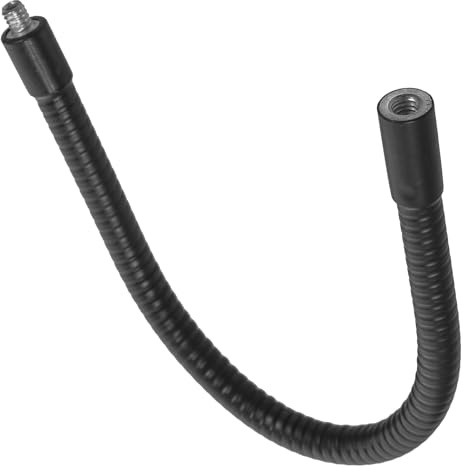 Abaodam Supporto per Microfono da Tavolo Asta Estensibile in Metallo Pieghevole 30 Cm, Tubo di Prolunga per Supporto Telefonico 360° Flessibile, Accessorio per Smartphone e Videocamere