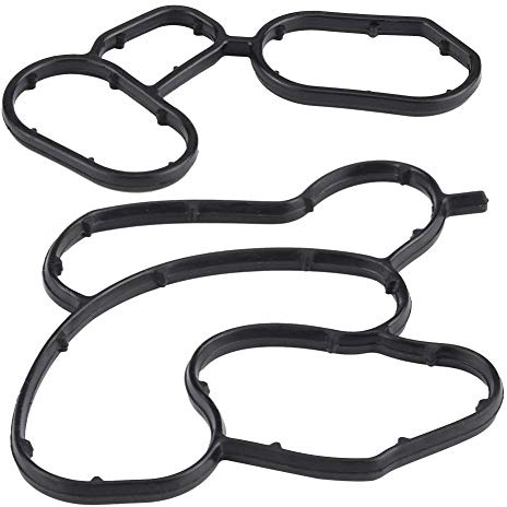 Ölfilter Dichtung, Motor Ölfiltergehäuse Dichtung Ölkühler Dichtung Ersetzen für Auto KFZ 11427508971, 11427508970