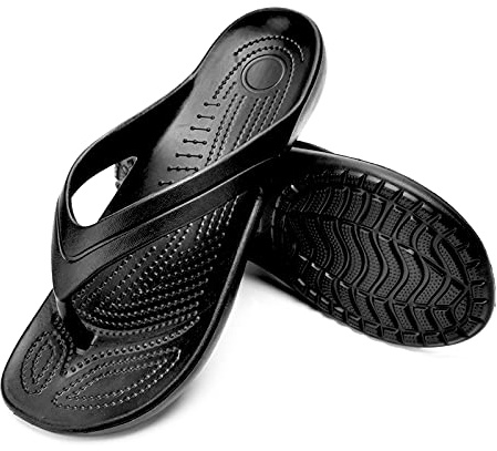 Temi Women's Flip Flops,Soft Lightweight Sandals for Women Anti Slip Casual Slippers Shower Beach Pool Bathroom Flat Slides Shoes