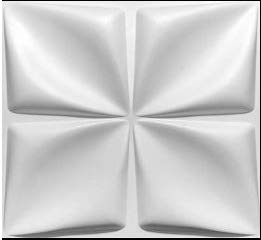 Arty Wall™ PVC 3D Decorative Wall Panel Tiles Cladding Board Matt White Pack of 12 Panels 32 Sq ft…(Seamless)