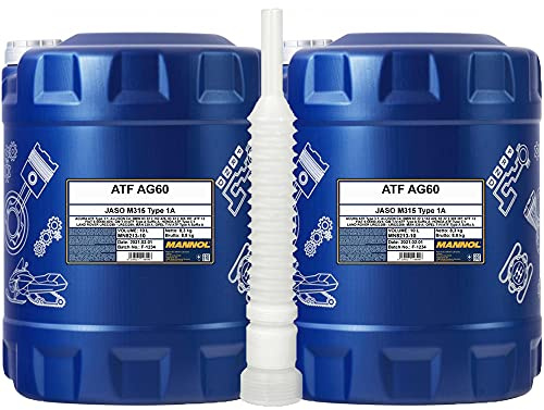 2 x10 Liter, MANNOL 8213 ATF AG60 8213 Getriebeöl G 060 162 (4,52€/l)