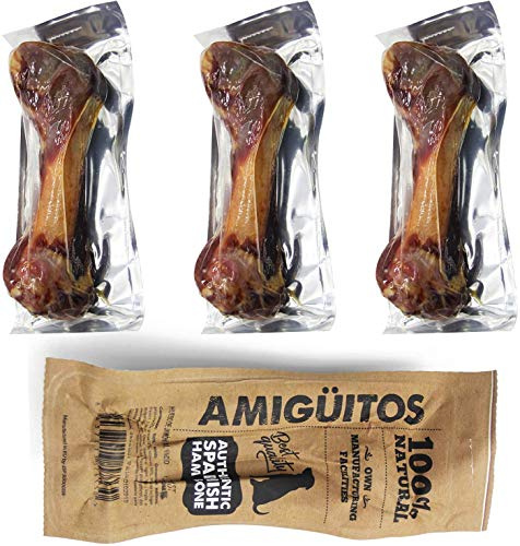 15 Pcs Hueso Jamon para Perros Natural al Vacio Grande Fortalecedor de Dientes Stick Dental Dog Snack (Cada Unidad 360-370g) BPS-96924 * 15