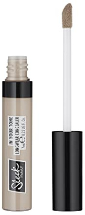 Sleek MakeUP In Your Tone Longwear Concealer, Hides Dark Circles and Covers Blemishes, Buildable Medium to Full Coverage, 1C, 7ml